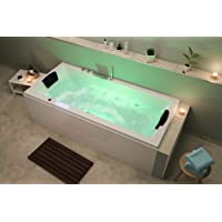 Bañera hidromasaje Unity 190 Premium (L-A-A) 190-90-59 cm con 24 jets